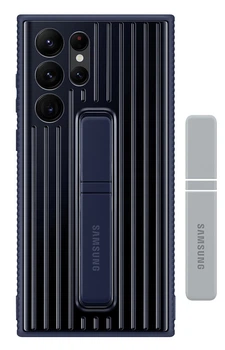 Чехол противоударный с подставкой Protective Standing Cover SM-S908 для Samsung Galaxy S22 Ultra (6.8") Navy