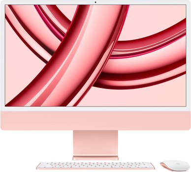 Monoblock Apple iMac 24" M3 4.5K 8-rdzeniowy GPU 256GB Pink (MQRD3RU/A)