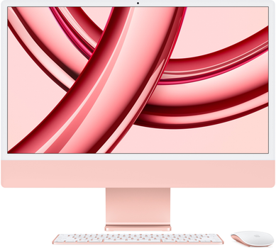 Моноблок Apple iMac 24" М3 4.5К 8‑ядер GPU 256GB Pink (MQRD3KS/A)