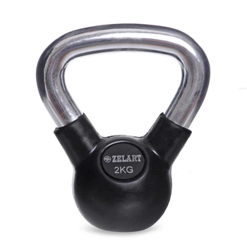 Гиря обрезиненная Zelart My Fit 5162 2 кг
