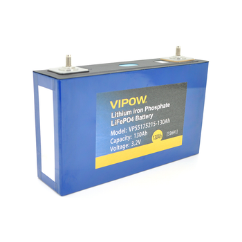 Осередок Vipow 3.2V 130AH для складання LiFePo4 акумуляторів, (113 x 50 x 194) мм