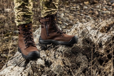 Берцы тактические. Мужские боевые ботинки с водостойкой мембраной Maxsteel Waterproof Brown 43 (284мм) коричневые