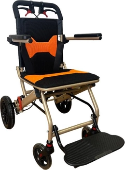 Крісло-каталка для транспортування пацієнта Vera Medical VRM-07 інвалідний візок з ручними гальмами складний (SU-VRM-07)