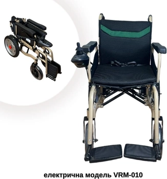 Складний позашляховий електричний візок Vera Medical з підвищеною вантажопідйомністю для інвалідів вагою до 150 кг (SU-VRM-010)