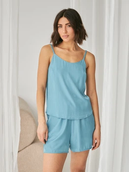 Піжама (майка + шорти) жіноча BARWA garments 0296/330 S Морська хвиля (2112963301341)