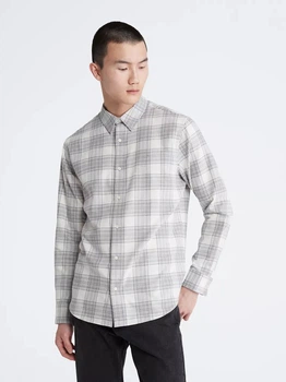 Рубашка хлопковая мужская Calvin Klein 22571560-020(grey) M Серая (197316036806)