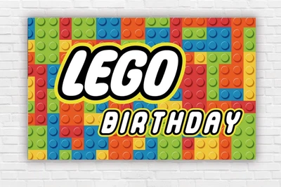 Паперовий плакат "Лего / Lego" розмір 120х75 см