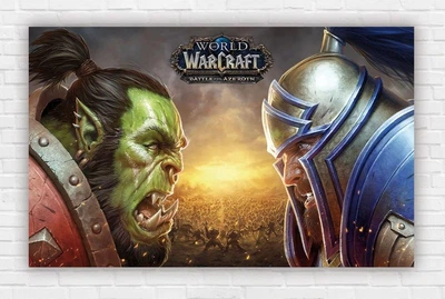 Бумажный плакат "Варкрафт/WarCraft World" 120х75см