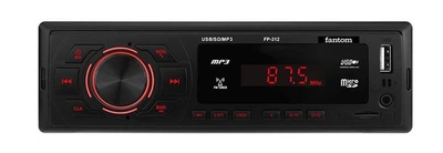 Магнитола Fantom FP-312 Black/Red