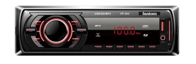 Магнитола Fantom FP-303 Black/Red