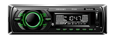 Магнітола Fantom FP-316 Black/Green