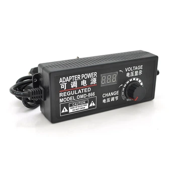 Адаптер питания с регулировкой 9-24V 5A штекер 5.52.5 LED индикация
