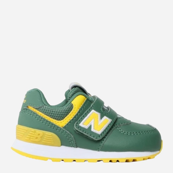 Buty sportowe chłopięce New Balance 574 IV574CJ1 25 (8US) Zielony/Żółty (196307118255)