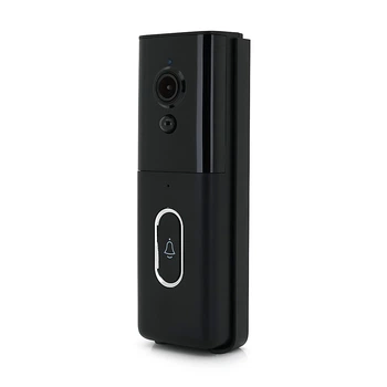 Автономный уличный/внутренний Видеозвонок 2MP YOSO DoorVision-WIFI-02-2 Tuya . на батареях 18650 . WIFI . запись на SD карту. Черный ( батареи не вход