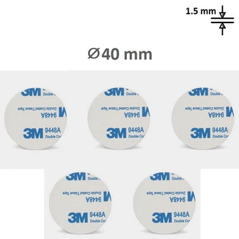 3М VHB двосторонній скотч для монтажу Strong White Коло 40 мм (5 шт) (680811)