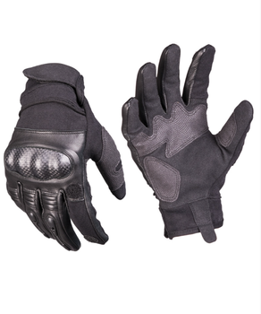 Перчатки тактические Mil-Tec Кожаные с защитой L Черные TACTICAL GLOVES GEN.II LEDER SCHWARZ (12504402-904-L)