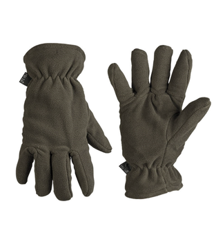 Перчатки тактические флисовые S Олива Mil-Tec FINGERHANDSCHUHE FLEECE THINSULATE S SCHWARZ (12534001-S)