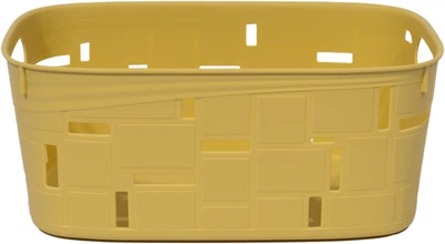 Кошик для зберігання Kornel 30х21х12 см Жовтий (8172 жовтий)