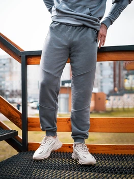 Штани спортивні оверсайз Custom Wear темно-сірі XL