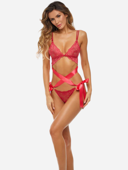 Комплект жіночої білизни Rene Rofe Lingerie_Love Status Lace Bra Set M/L Червоний (196018547139)