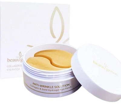 Патчи для кожи вокруг глаз с коллагеном и коллоидным золотом BeauuGreen Collagen & Gold Hydrogel Eye Patch, 60 шт