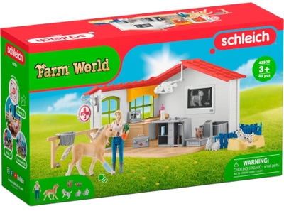  Zestaw do zabawy Schleich FARM WORLD Praktyka weterynaryjna ze zwierzętami 42502 (4059433572970)