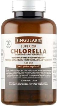 Дієтична добавка Singularis Chlorella 550 Mg 180 капсул (5907796631621)