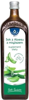Skoncentrowany sok Oleofarm Aloe Vital z miąższem 1000 ml (5907078675572)