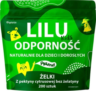 Żelki naturalne Lilu Kids Odporność 200 szt (5903021593245)