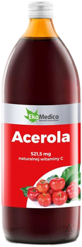 Zagęszczony sok EkaMedica 100% Natural Acerola 1000 ml (5904213000916)