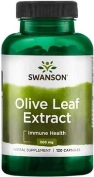 Дієтична добавка Swanson Olive Leaf Еxtract 500 Mg 120 капсул (087614141596)