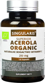 Дієтична добавка Singularis Superior Acerola Organic 120 капсул (5903263262312)