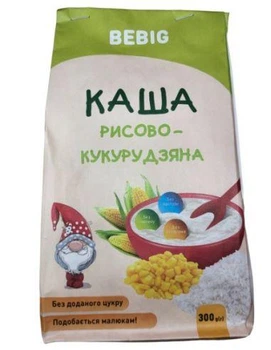 Каша рисово-кукурузная Bebig 300 г