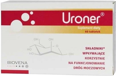 Suplement diety Biovena Health Uroner 60 tabs (5903111462864)