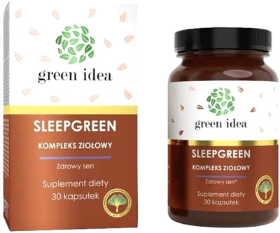 Suplement diety Herbamedicus Green Idea Sleepgreen Herbal Complex 30 caps (8595643609908)