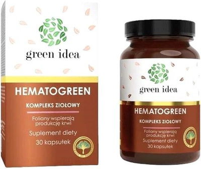 Suplement diety Herbamedicus Green Idea Hematogreen Herbal Complex 30 caps (8595643609915)