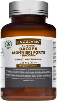 Дієтична добавка Singularis Bacopa monnieri Forte-Bacopin 325 Mg 60 капсул (5903263262930)