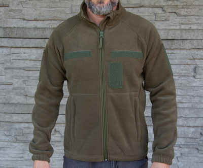 Флісова куртка Кіраса військова турецький фліс преміум чкості хакі ВСУ 3XL (62-64) 413-4