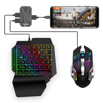 Игровой комплект Combo Pack: конвертер для смартфона Mix Pro Plus клавиатура одноручная K12X мышь G2 GamWing