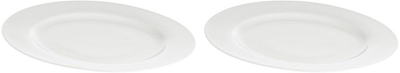 Zestaw talerzy obiadowych La Porcellana Bianca Essenziale z rantem 30 cm Biały 2 szt (P00420630F)