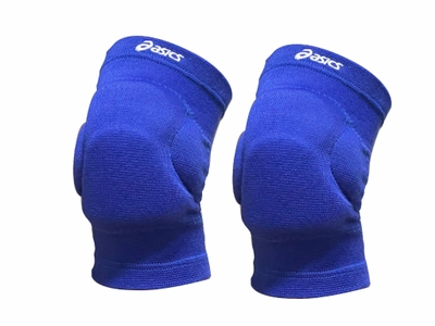 Наколінники волейбольні з подушечками Asics M сині (Бандаж на колінний суглоб)