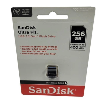 Флеш память 256Gb SanDisk Ultra Fit USB3.2 (400Mb/s) (56535)