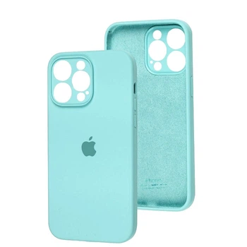 Чехол Fiji Silicone Case Full Camera для Apple iPhone 15 Pro бампер накладка с защитой камеры Ice Sea Blue