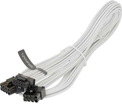 Кабель Seasonic ATX 12 pin - ATX 8 pin 0.75 м White (SS2X8P-12VHPWR-600/W)