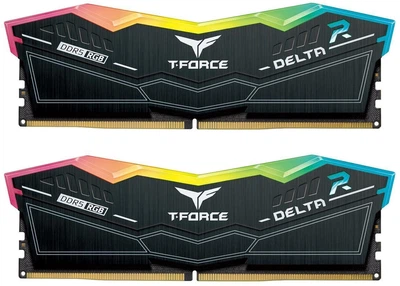 Оперативная память Team Group DDR5-6000 32768MB PC5-48000 (Kit of 2x16384) T-Force Delta RGB Black (FF3D532G6000HC38ADC01)