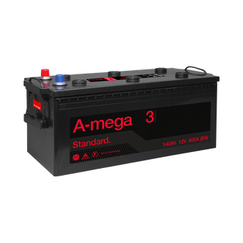 Аккумулятор авто Мегатекс A-mega Standard (М3) 6СТ-140-АЗ (лев) ТХП 800