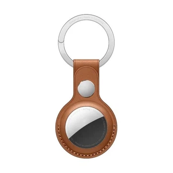 Чехол брелок из искусственной кожи для Apple Airtag коричневый (81333864)