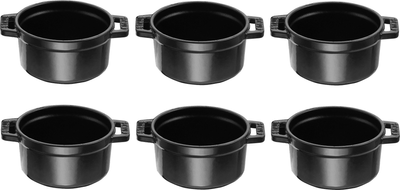 Набір mini cocotte Staub Black 6 елементів 10 см (1003530)