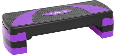 Степ-платформа Cornix 3-ступінчаста 78 х 29 х 10-20 см Чорно-фіолетова (XR-0183)
