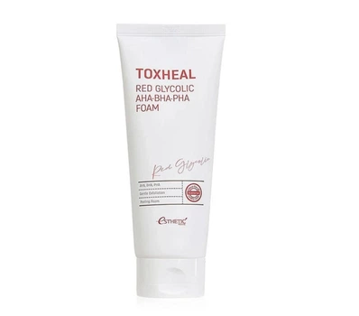 Пінка для вмивання TOXHEAL RED GLYCOLIC AHA, BHA, PHA FOAM, 150 мл (8809450014009)